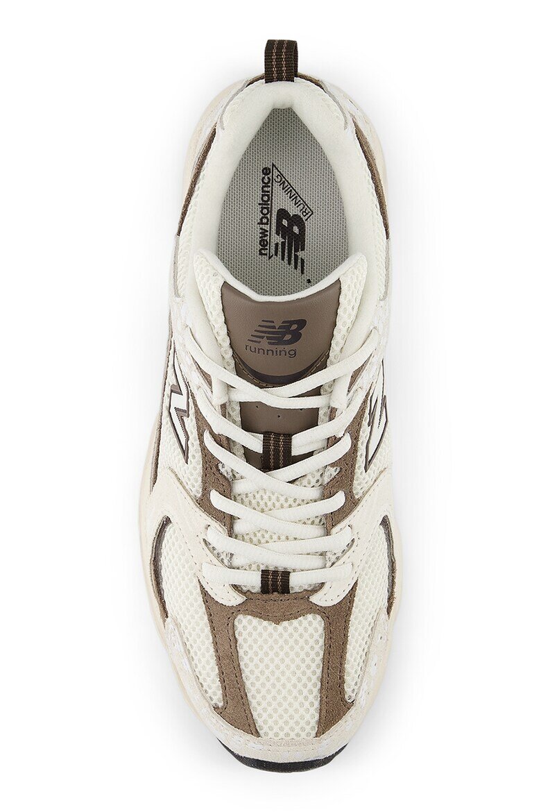 New Balance Маратонки 530 от еко кожа Тъмнокафяв/Бежов