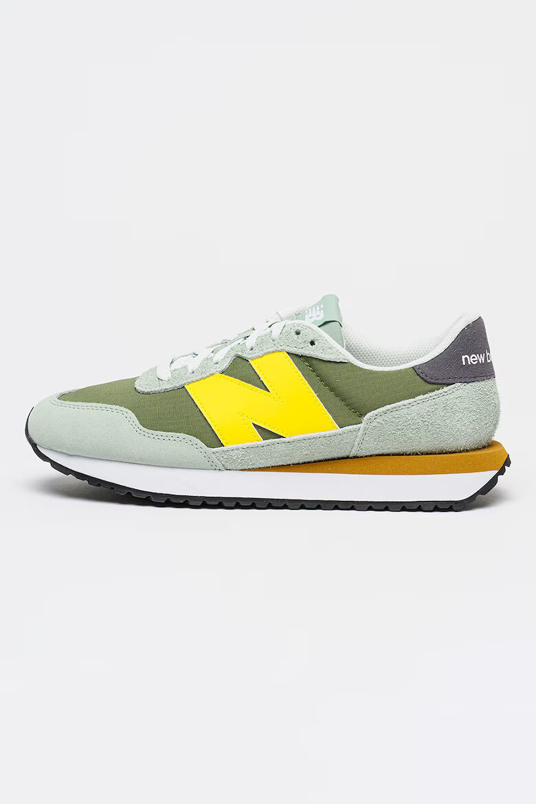 New Balance Маратонки с текстил Шафраново жълто/Въглен сиво/Тъмнозелен/Персийско зелено