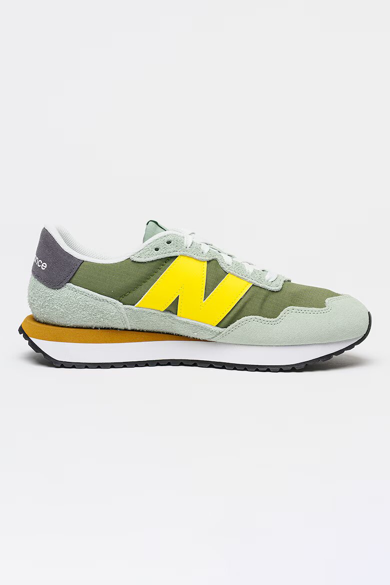 New Balance Маратонки с текстил Шафраново жълто/Въглен сиво/Тъмнозелен/Персийско зелено