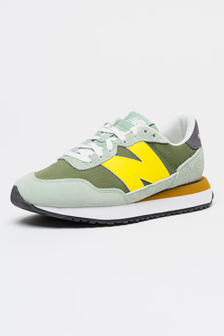 New Balance Маратонки с текстил Шафраново жълто/Въглен сиво/Тъмнозелен/Персийско зелено