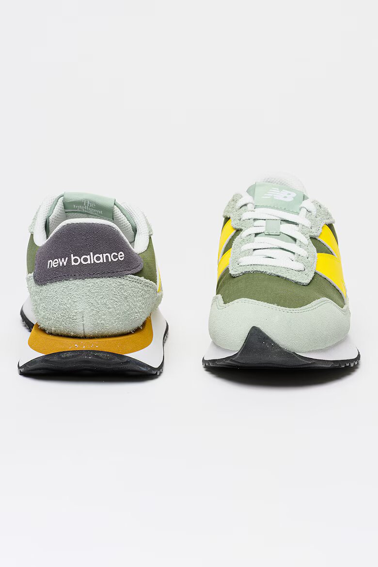 New Balance Маратонки с текстил Шафраново жълто/Въглен сиво/Тъмнозелен/Персийско зелено