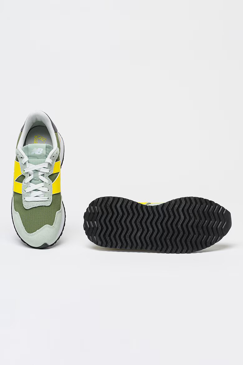 New Balance Маратонки с текстил Шафраново жълто/Въглен сиво/Тъмнозелен/Персийско зелено
