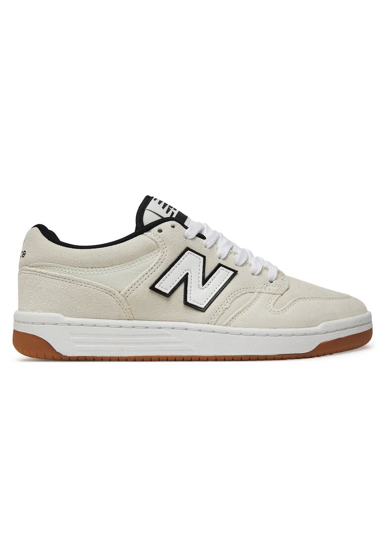 New Balance Мъжки спортни обувки - NM480SWG - естествена кожа - бели