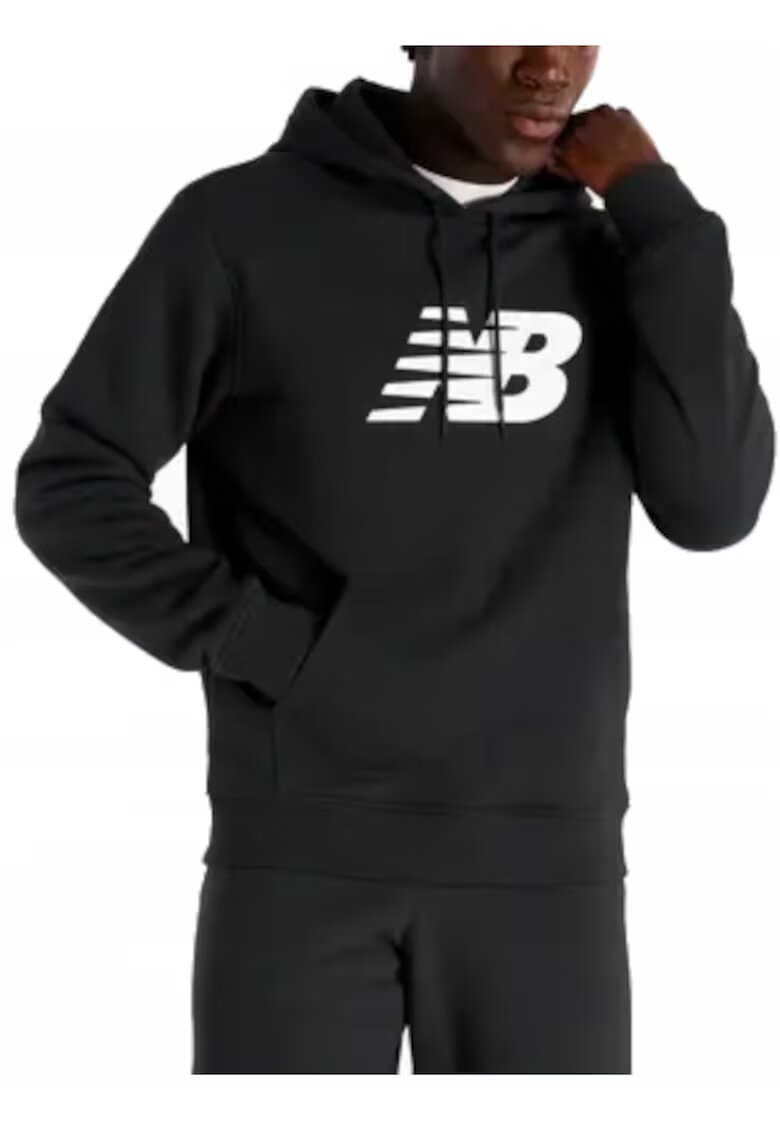 New Balance Мъжки суичър стандартна кройка - с качулка - черен - памук