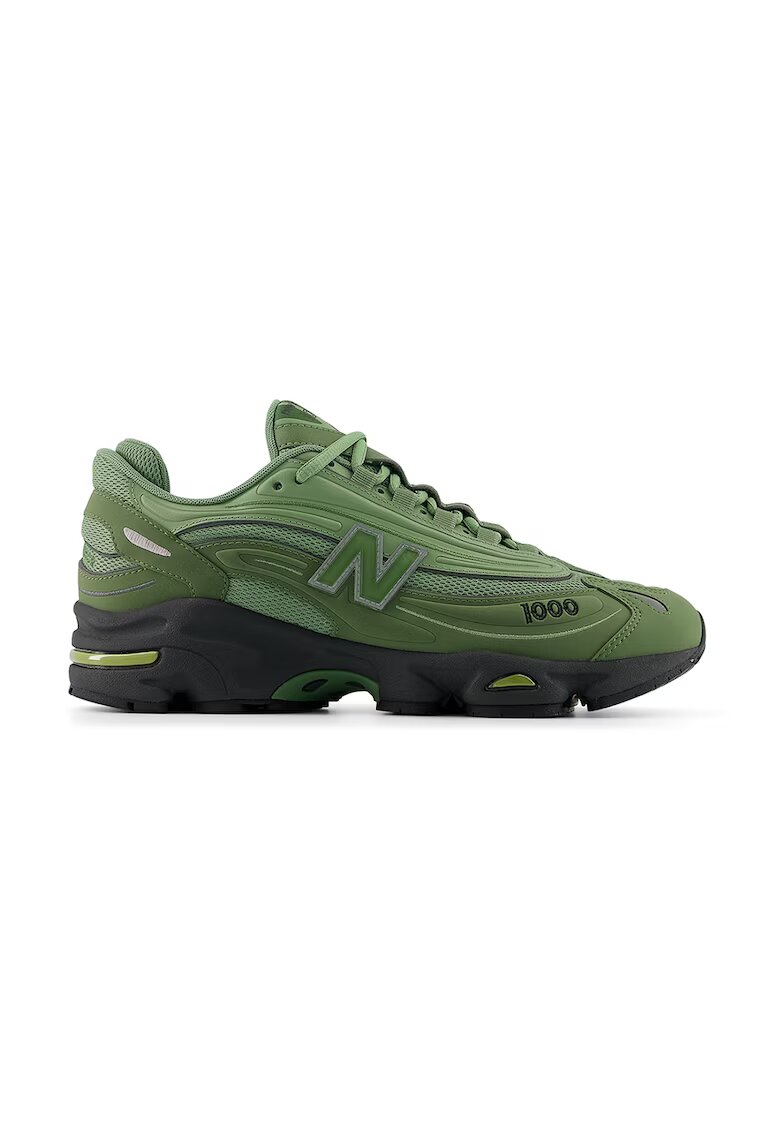 New Balance Мрежести маратонки 1000 с еко кожа - Папратово зелено