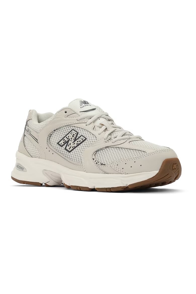 New Balance Мрежести маратонки 530 с еко кожа Слонова кост/Tъмносив