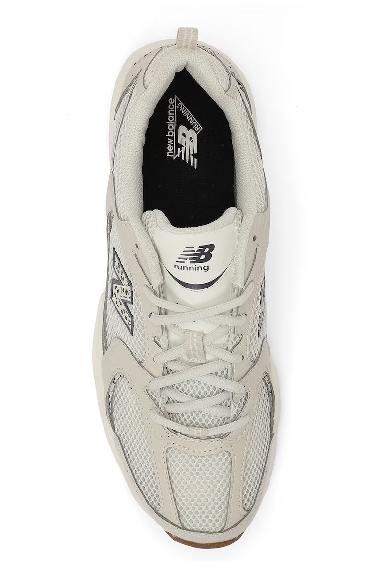 New Balance Мрежести маратонки 530 с еко кожа Слонова кост/Tъмносив