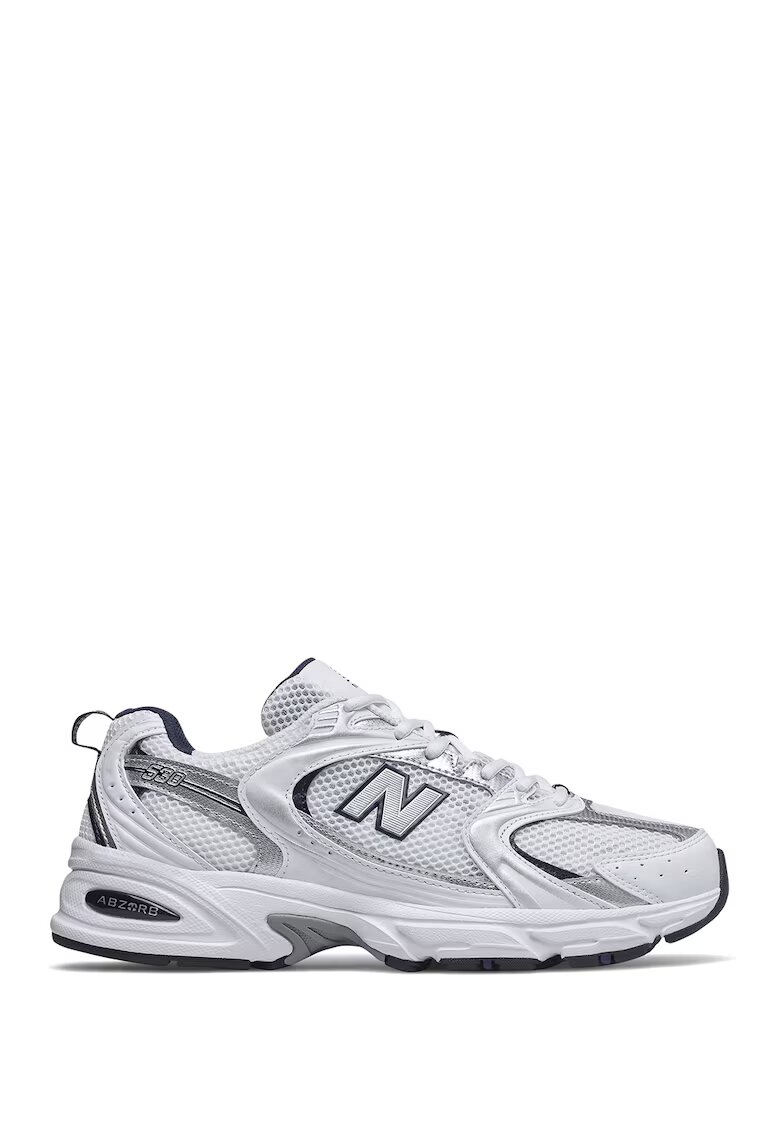 New Balance Мрежести маратонки с екокожени вложки