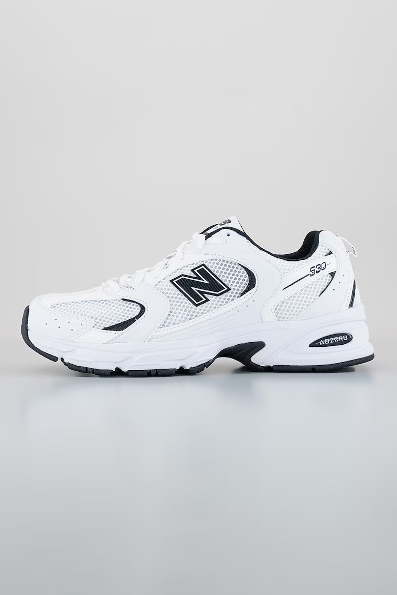 New Balance Мрежести спортни обувки 530 с лого Бял/Черен