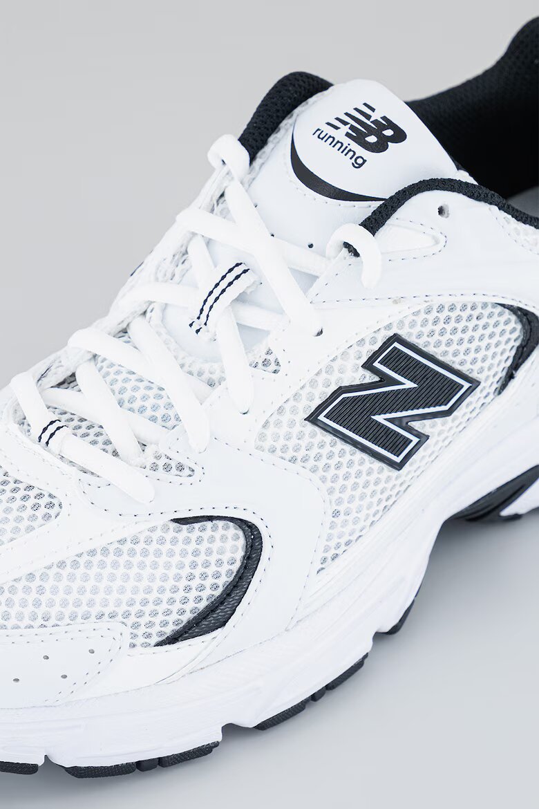 New Balance Мрежести спортни обувки 530 с лого Бял/Черен