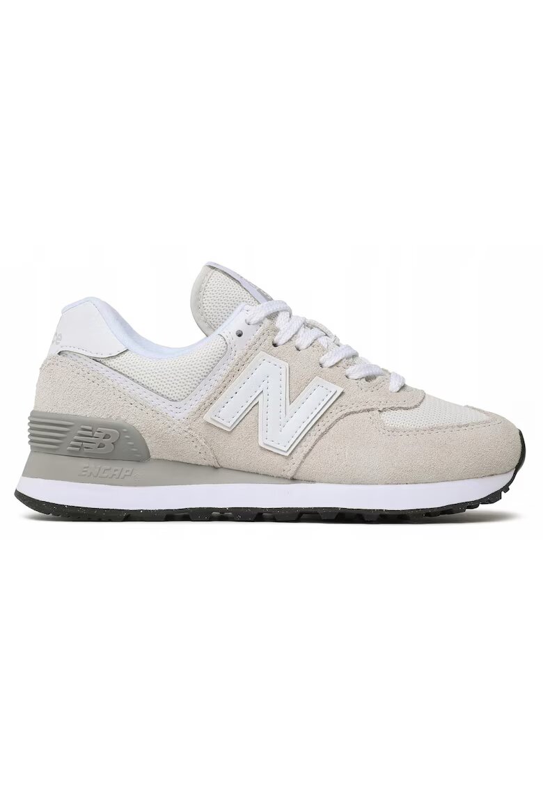 New Balance Pantofi sport cu insertii din piele intoarsa si textil 574