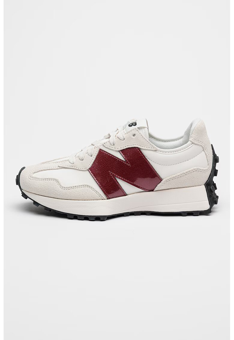 New Balance Скосени спортни обувки 327 с кожа