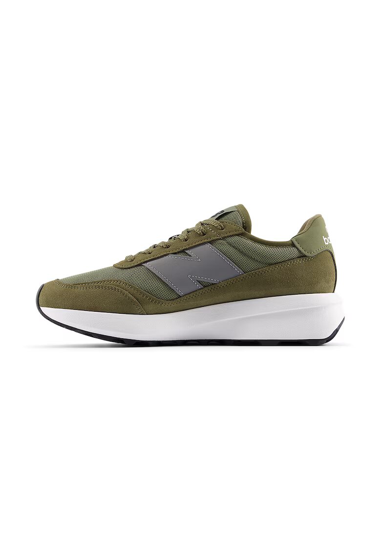 New Balance Скосени спортни обувки с велур - Каки