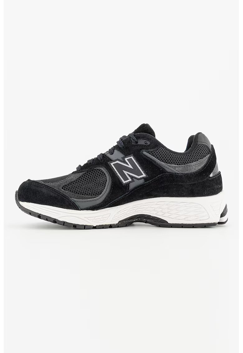 New Balance Спортни обувки 2002 R с велур - Избеляло черно/Tъмносив