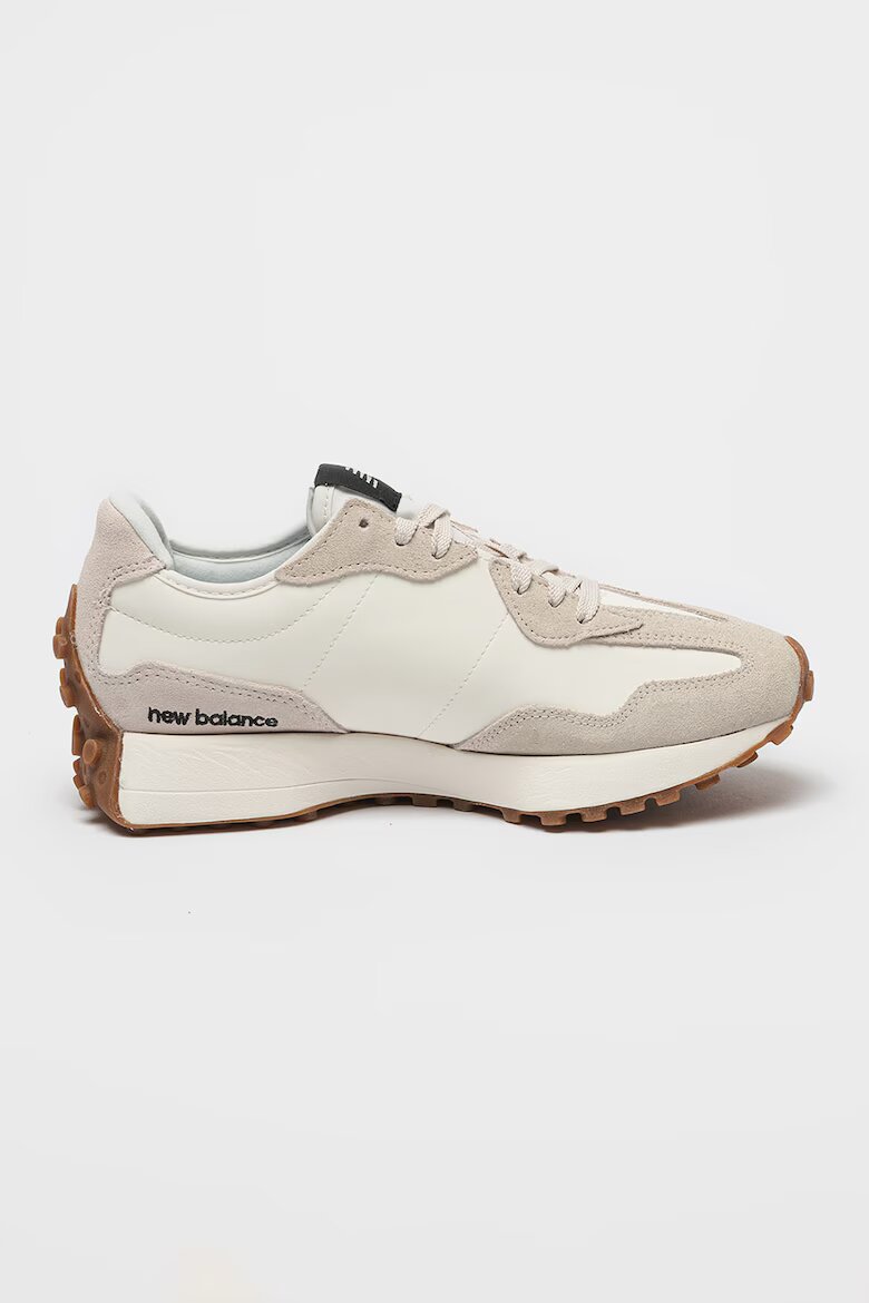 New Balance Спортни обувки 327 от еко кожа с велур Бял