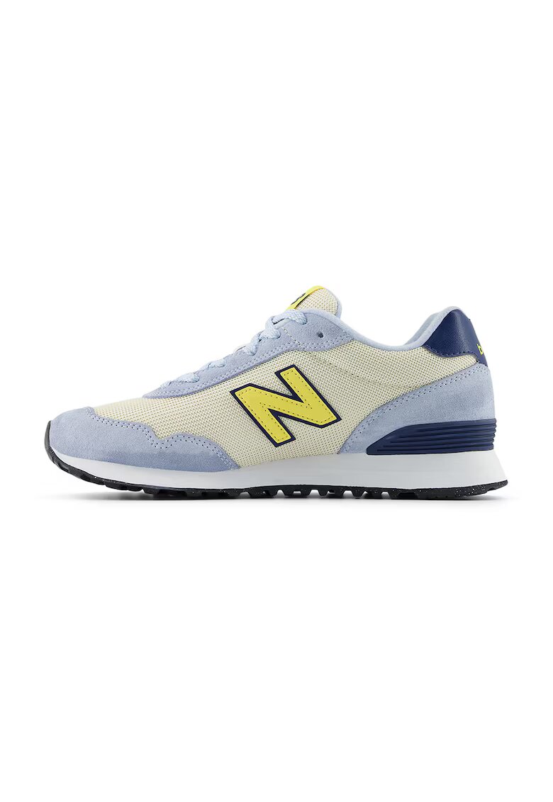 New Balance Спортни обувки 515 под глезена с велур - Жълт/Ледено синьо