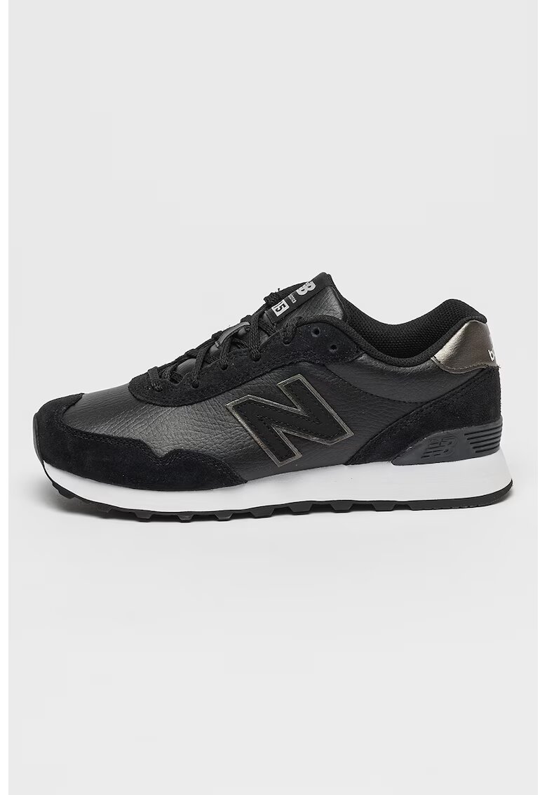 New Balance Спортни обувки 515 с велур - Черен/Мръснобял