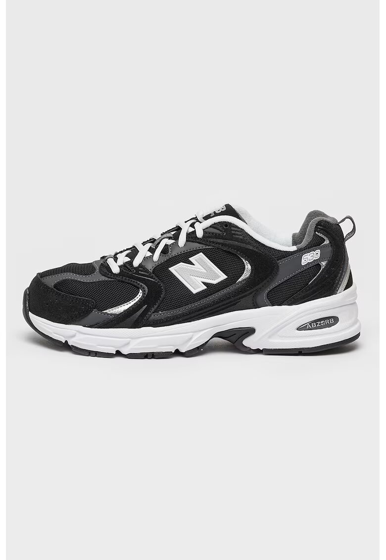 New Balance Спортни обувки 530 с контрасти - Бял/Черен