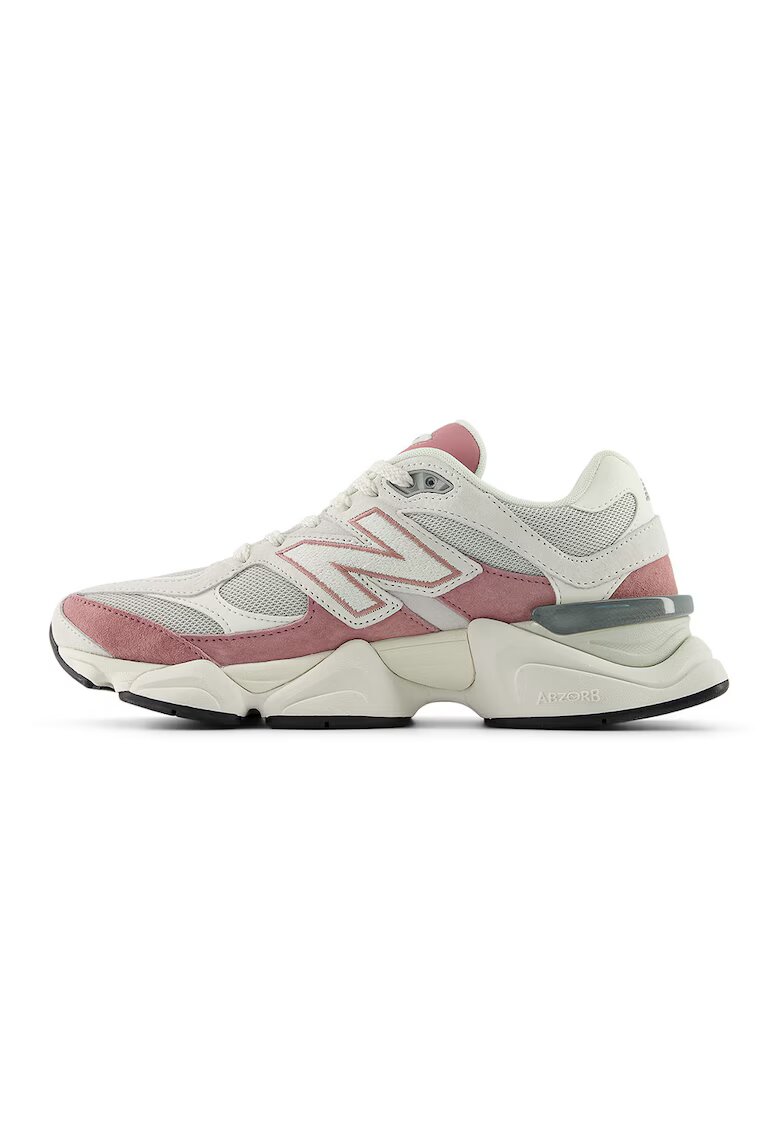 New Balance Спортни обувки 906 с велур - Прашно розово/Крем