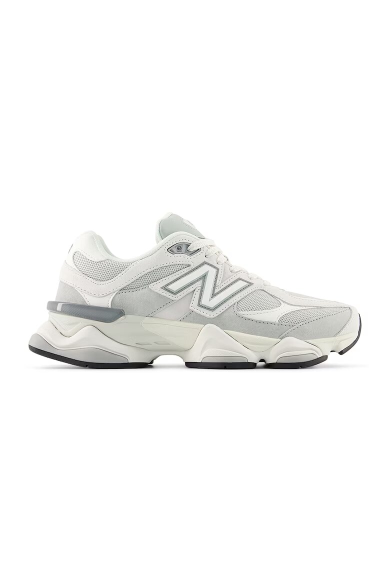 New Balance Спортни обувки 9060 с текстил и велур Слонова кост/Светло сив