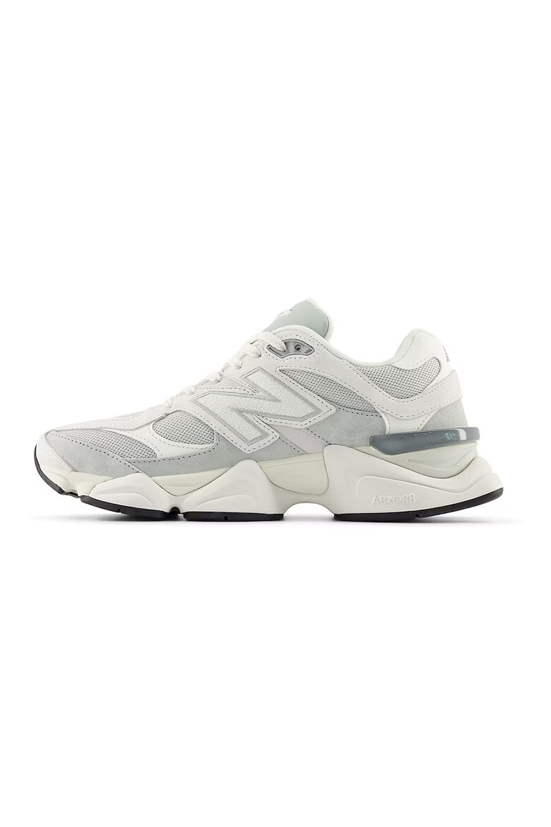 New Balance Спортни обувки 9060 с текстил и велур Слонова кост/Светло сив