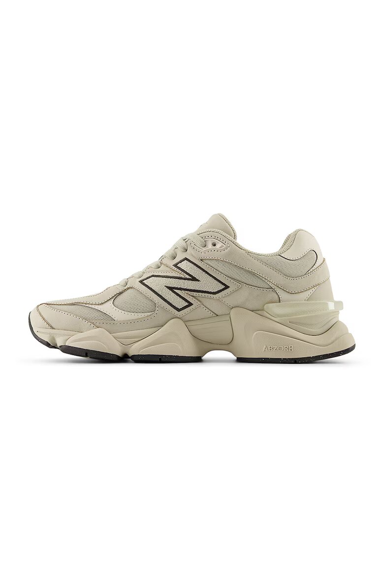 New Balance Спортни обувки 9060 с велур и масивен ефект Сиво-бежов