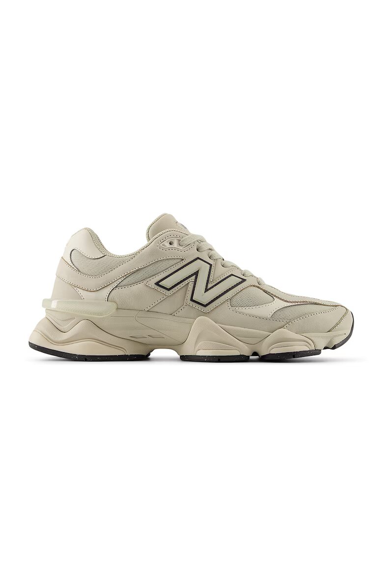 New Balance Спортни обувки 9060 с велур и масивен ефект Сиво-бежов