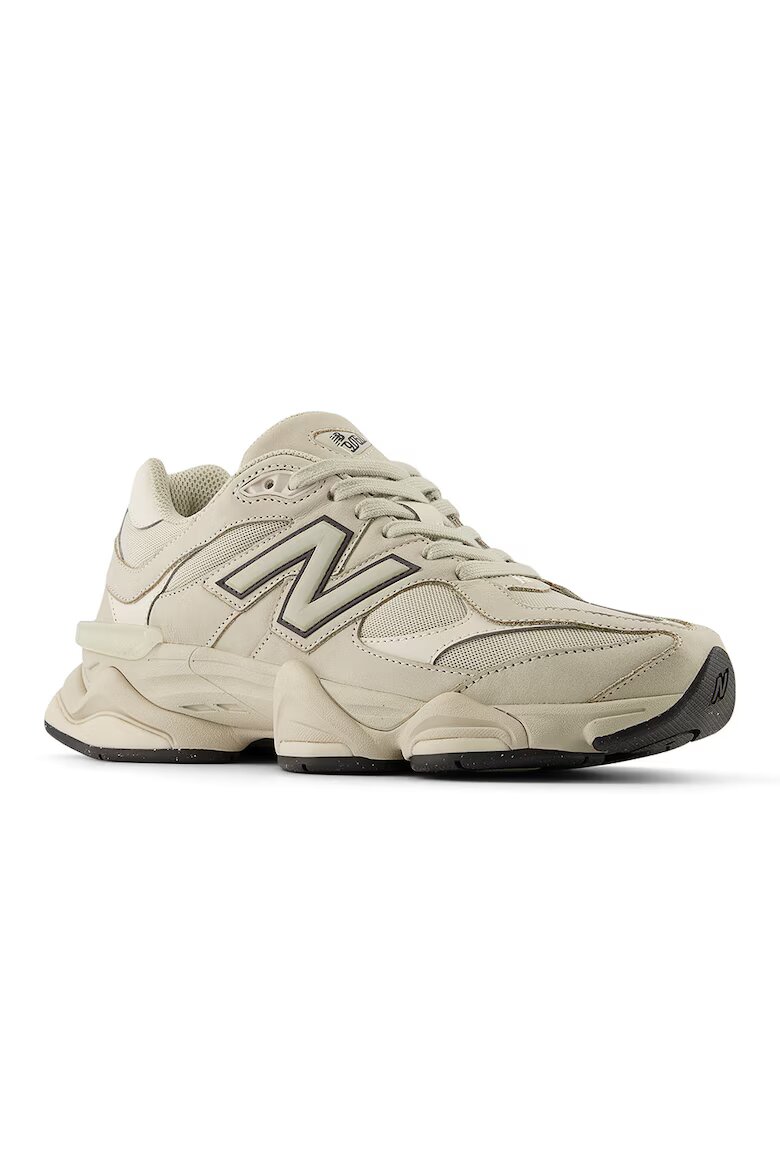 New Balance Спортни обувки 9060 с велур и масивен ефект Сиво-бежов