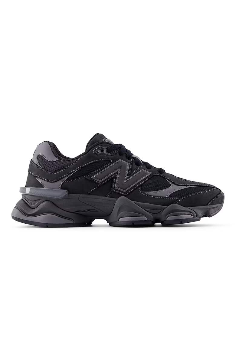 New Balance Спортни обувки 9060 с велур и текстил Черен