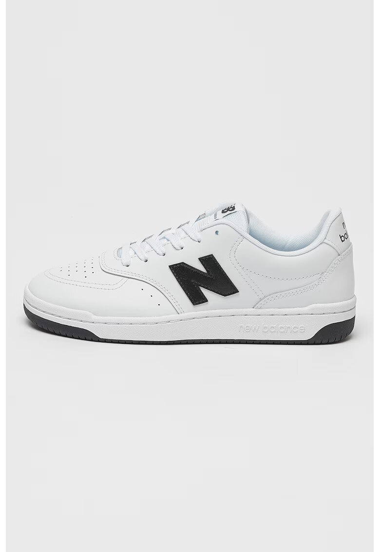 New Balance Спортни обувки от еко кожа 80 - Бял/Черен