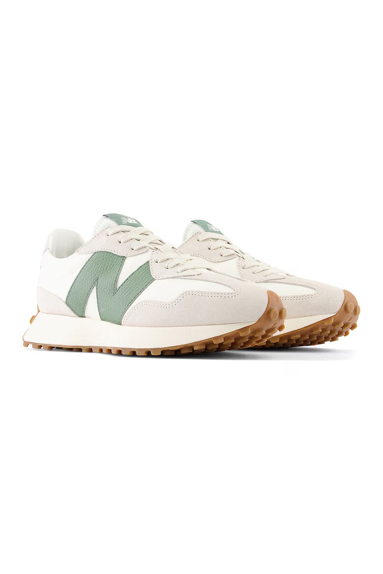 New Balance Унисекс спортни обувки от кожа и велур Светло кафяво