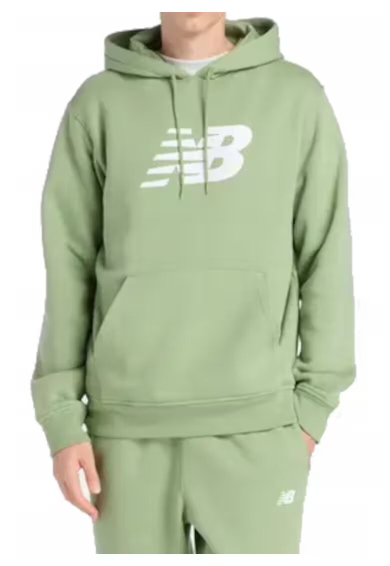 New Balance Суичър - памук - качулка