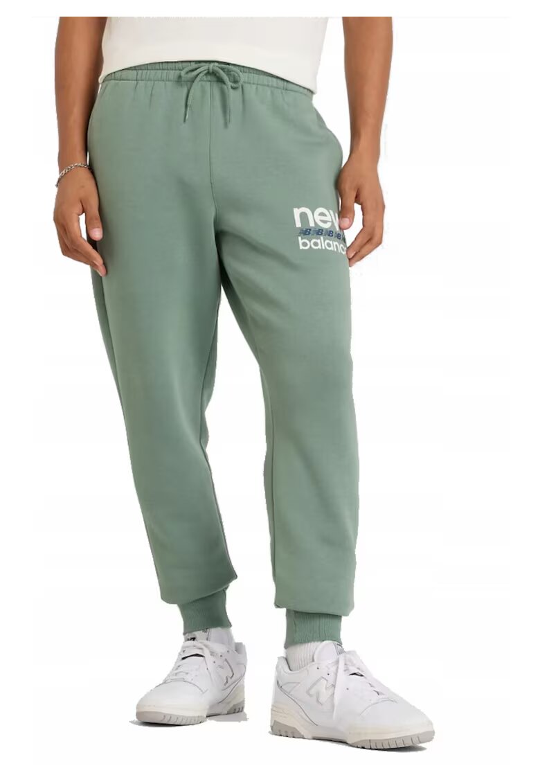 New Balance Sweatpants With Logo Print On The Leg - Зелен