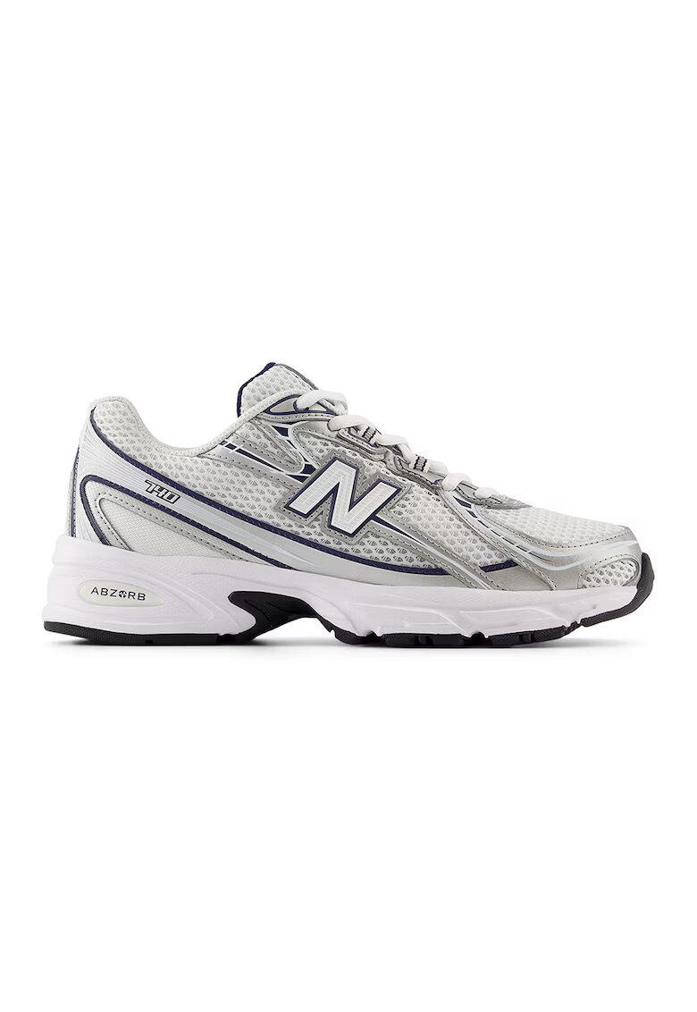 New Balance Текстилни спортни обувки - Тъмносин/Мръснобял/Сребрист