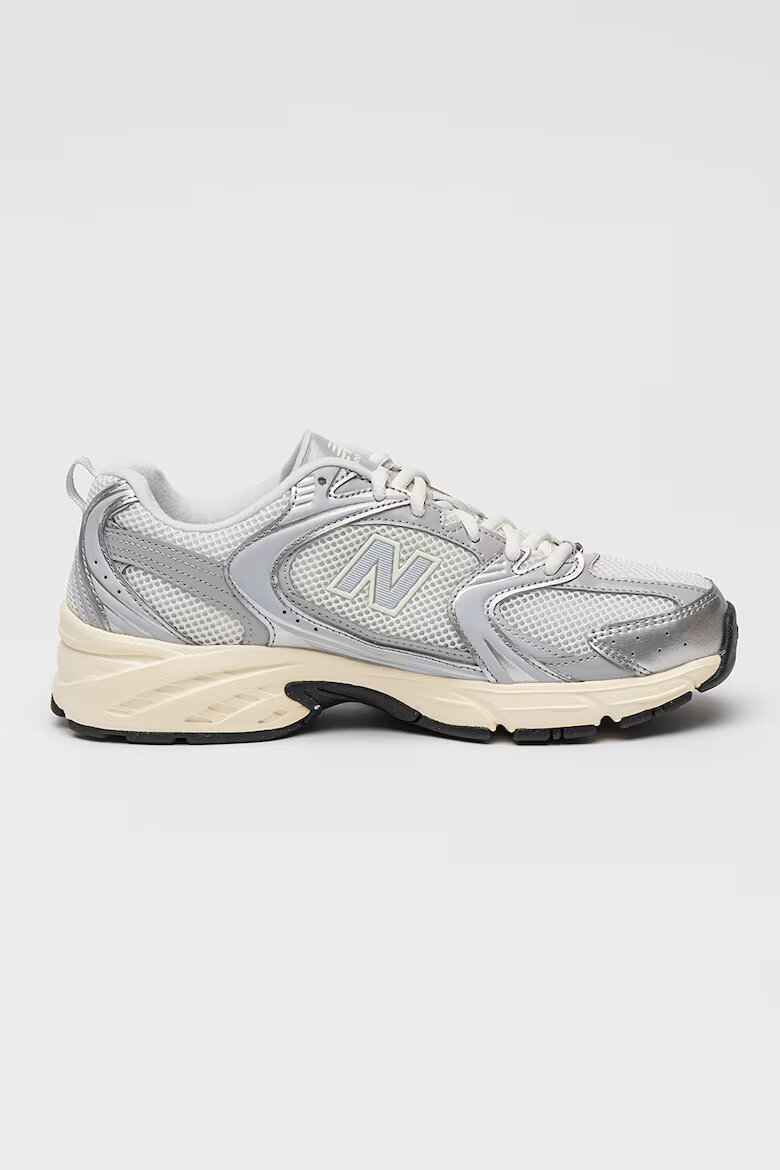 New Balance Унисекс мрежести тренировъчни обувки 530 с еко кожа Лавандула/Сребрист