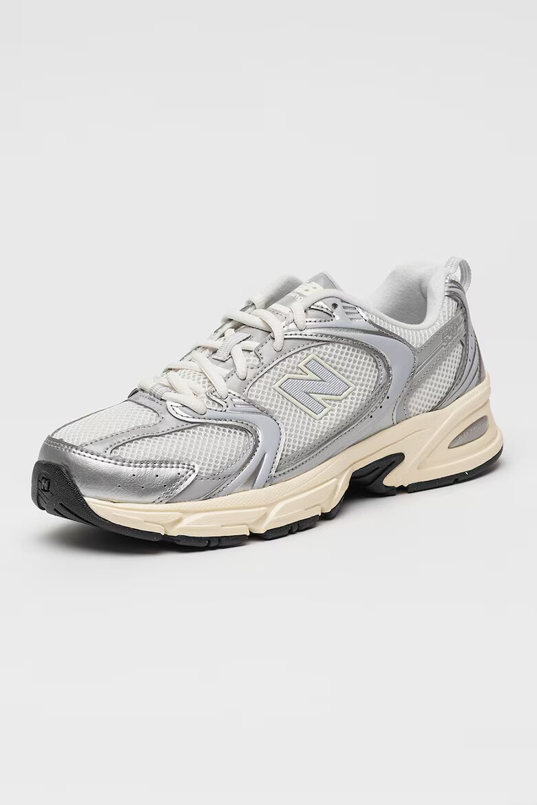 New Balance Унисекс мрежести тренировъчни обувки 530 с еко кожа Лавандула/Сребрист