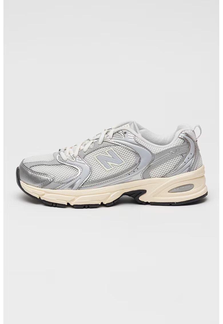 New Balance Унисекс мрежести тренировъчни обувки 530 с еко кожа - Лавандула/Сребрист