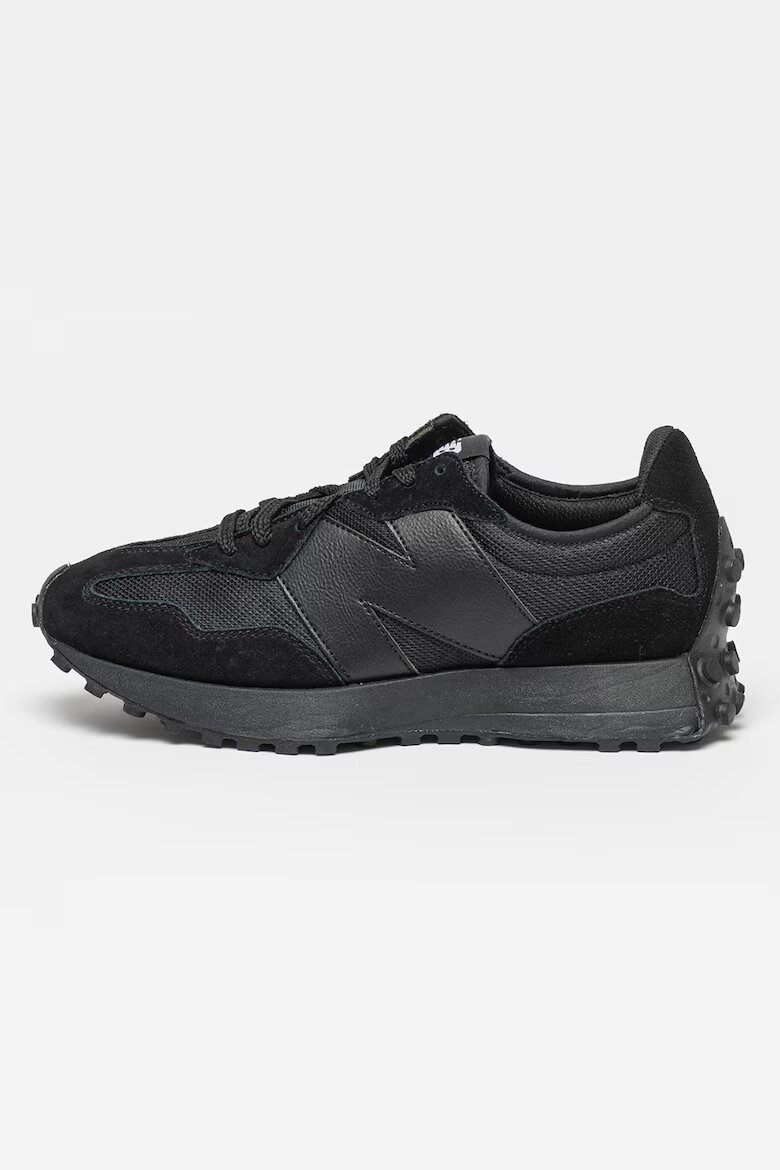 New Balance Унисекс Спортни обувки 327 с кожа Черен