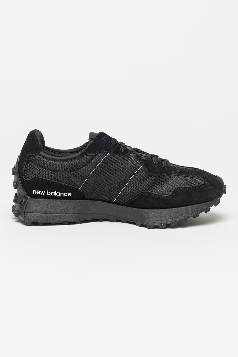 New Balance Унисекс Спортни обувки 327 с кожа Черен