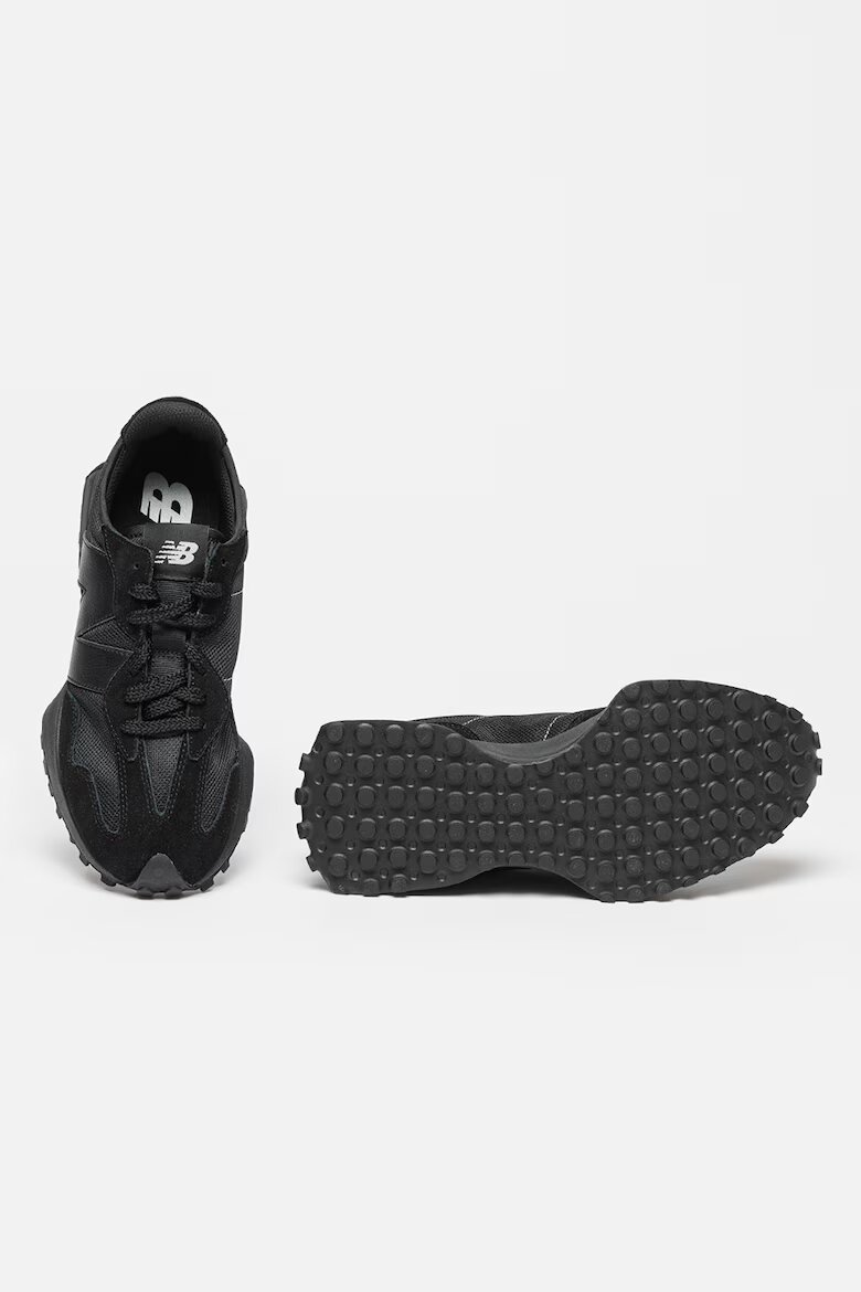 New Balance Унисекс Спортни обувки 327 с кожа Черен