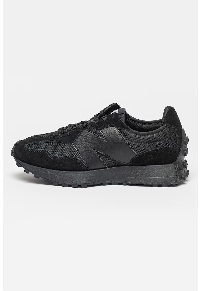 New Balance Унисекс Спортни обувки 327 с кожа - Черен