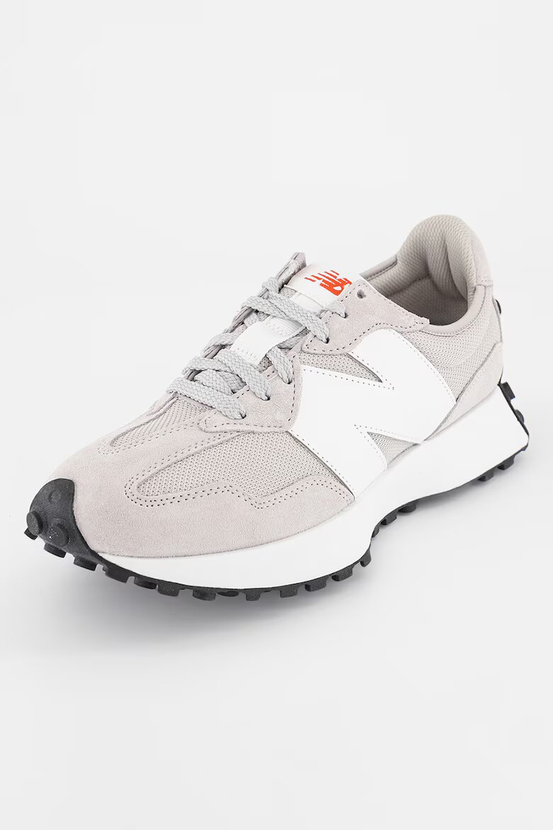 New Balance Унисекс Спортни обувки 327 с велур и текстил Светло сив
