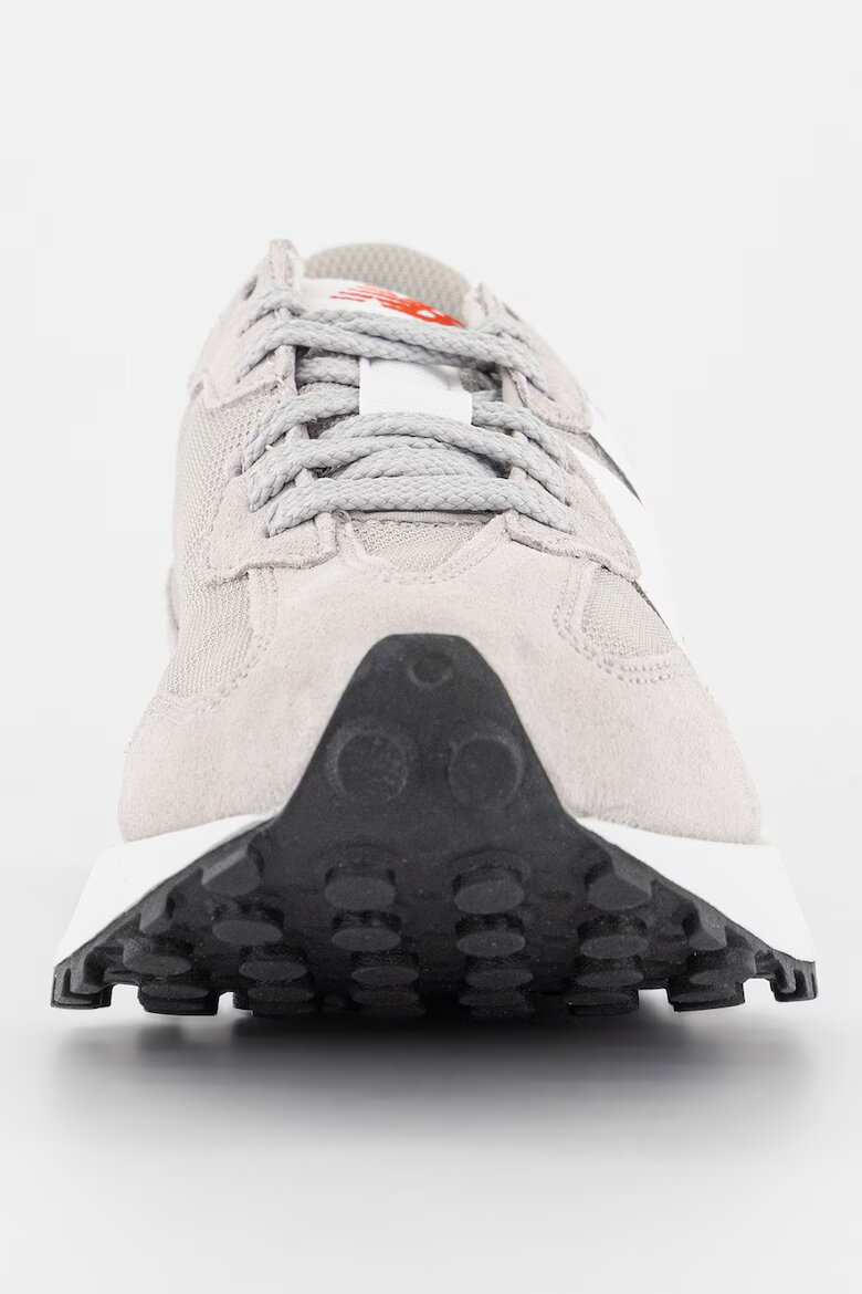 New Balance Унисекс Спортни обувки 327 с велур и текстил Светло сив