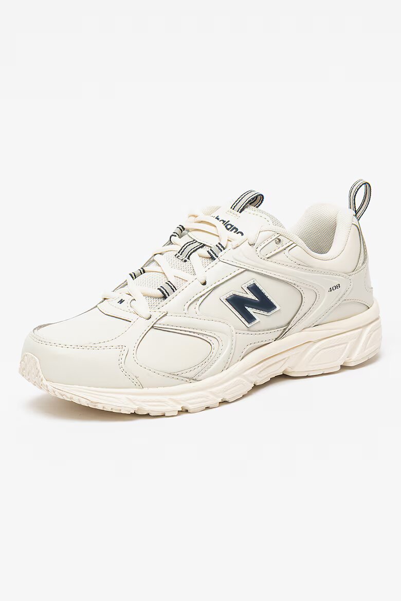 New Balance Унисекс спортни обувки 408 с мрежа Слонова кост/Тъмносин