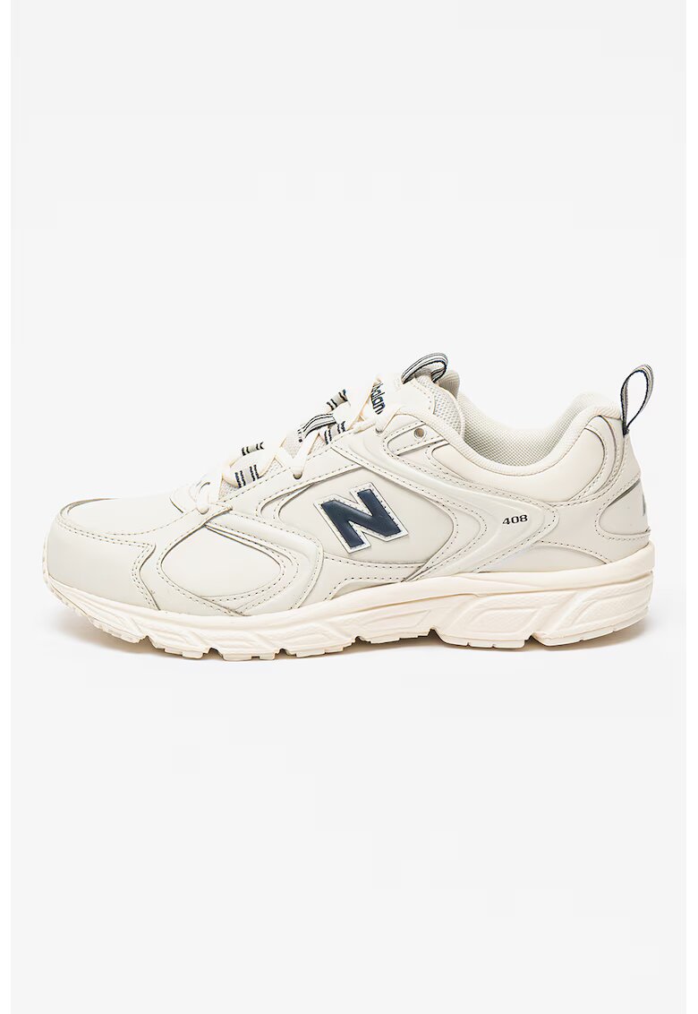 New Balance Унисекс спортни обувки 408 с мрежа - Слонова кост/Тъмносин