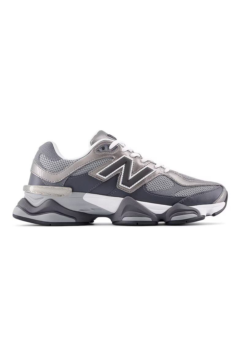 New Balance Унисекс спортни обувки 9060 с мрежести зони Сив/Сребрист