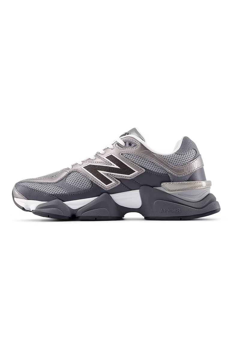New Balance Унисекс спортни обувки 9060 с мрежести зони Сив/Сребрист