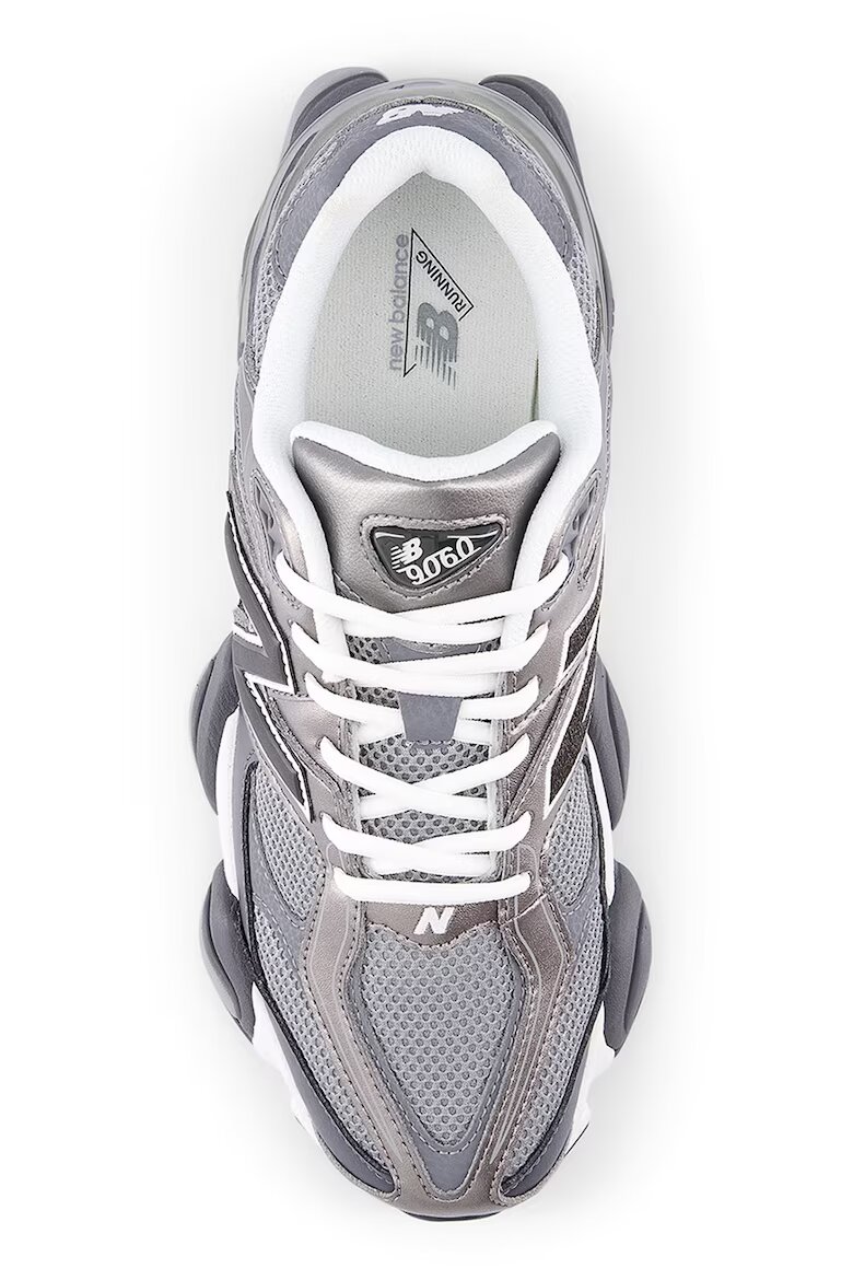 New Balance Унисекс спортни обувки 9060 с мрежести зони Сив/Сребрист