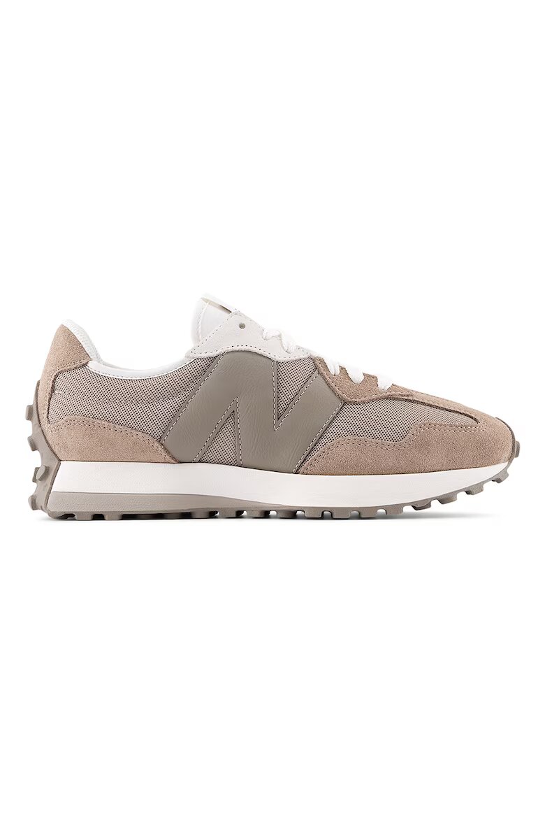 New Balance Унисекс тренировъчни обувки 327 с велур Светлокафяв