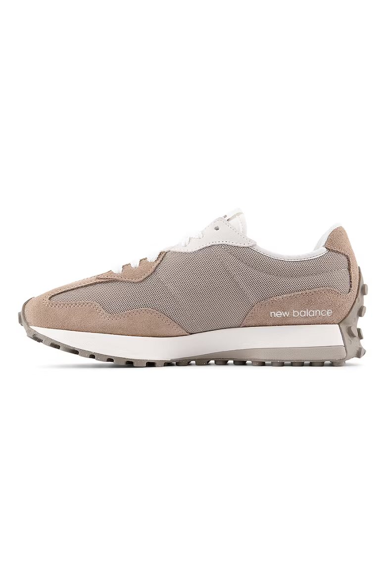 New Balance Унисекс тренировъчни обувки 327 с велур Светлокафяв